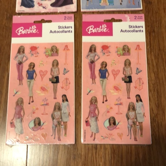 NWT Bundle of 4 packages of Barbie Stickers (2 sheets/ package) - Picture 4 of 12